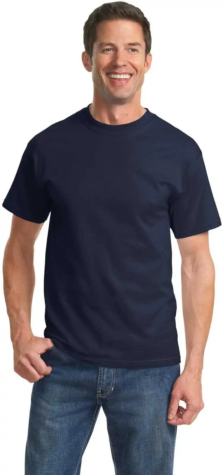 Port &amp; Company Pc61t Tall Essential Tee Deep Navy