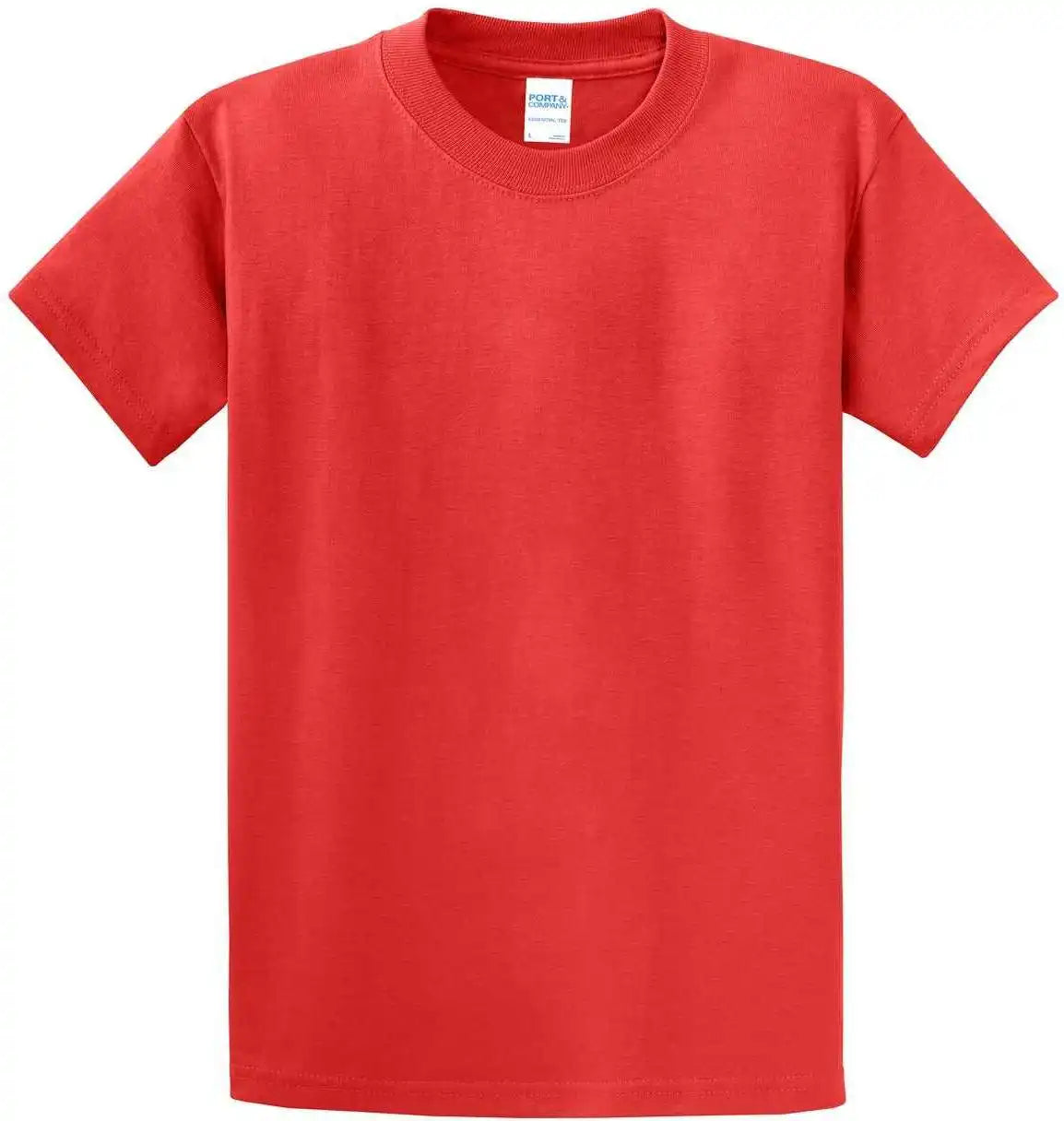Port & Company Pc61t Tall Essential Tee Fiery Red