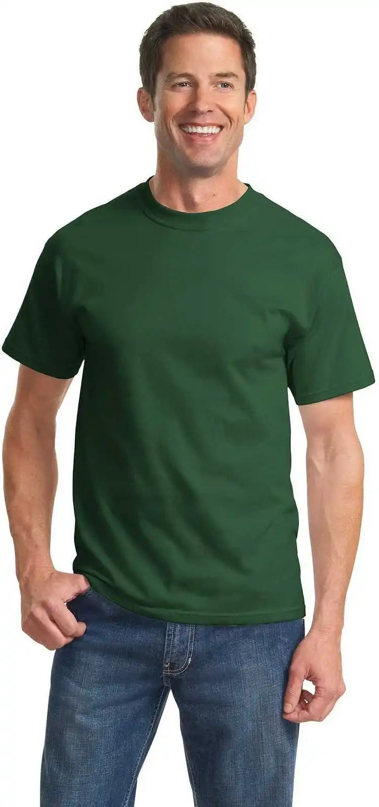 Port & Company Pc61t Tall Essential Tee Forest Green