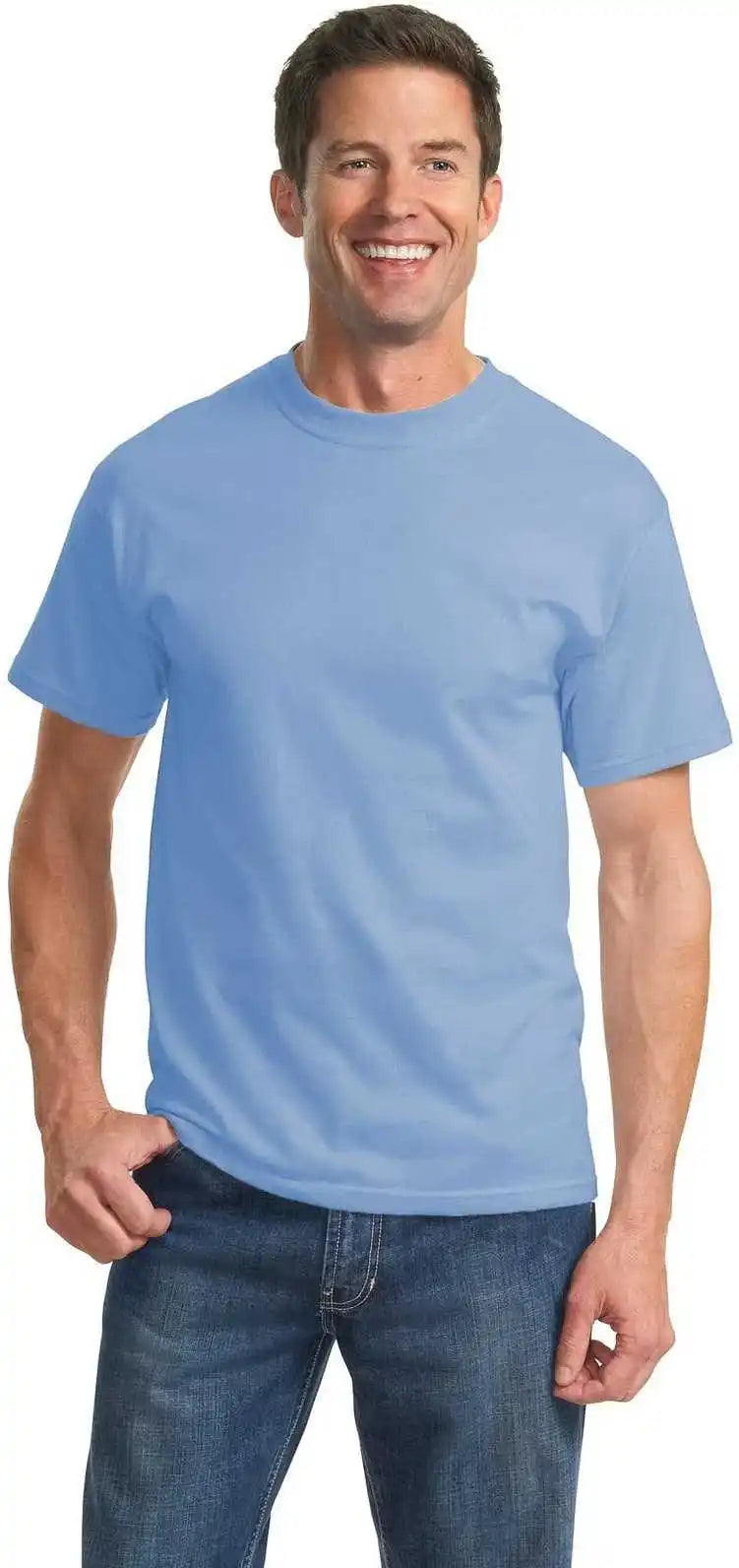 Port &amp; Company Pc61t Tall Essential Tee Light Blue