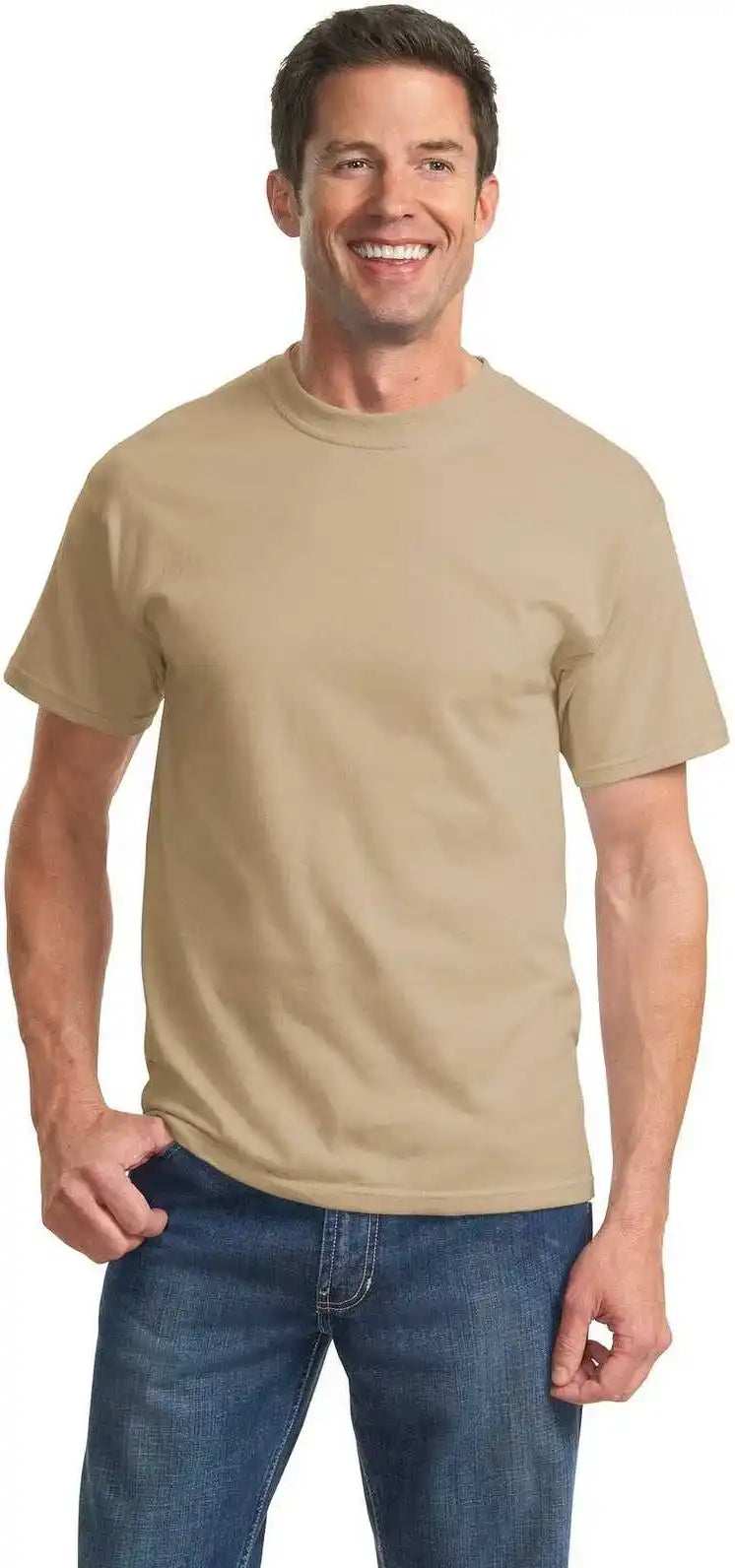 Port & Company Pc61t Tall Essential Tee Light Sand