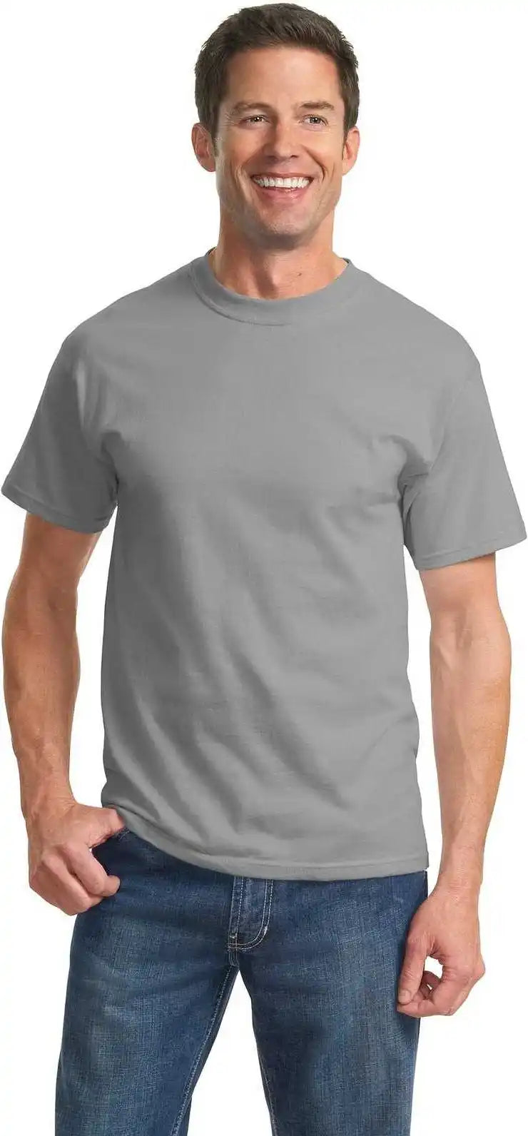 Port &amp; Company Pc61t Tall Essential Tee Medium Gray