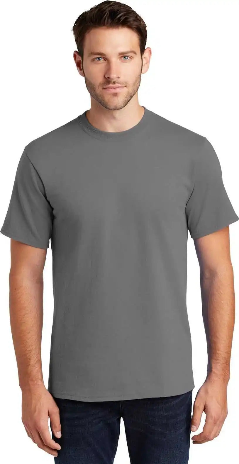 Port & Company Pc61t Tall Essential Tee - Medium Grey