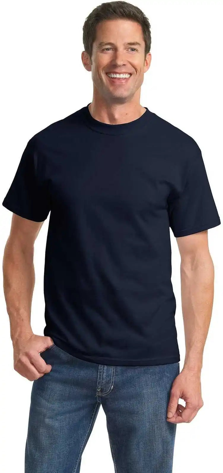 Port &amp; Company Pc61t Tall Essential Tee Navy