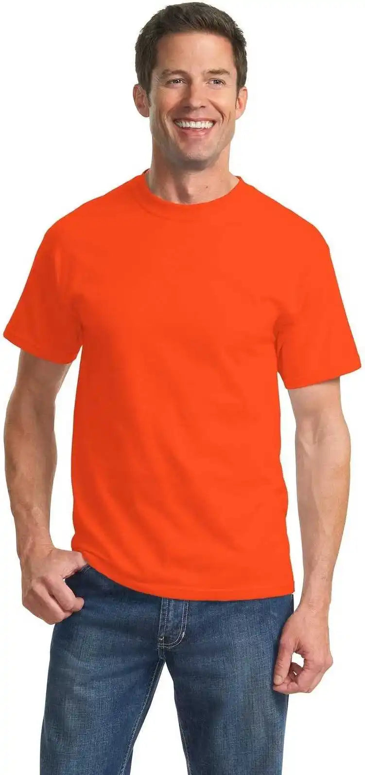 Port & Company Pc61t Tall Essential Tee Orange