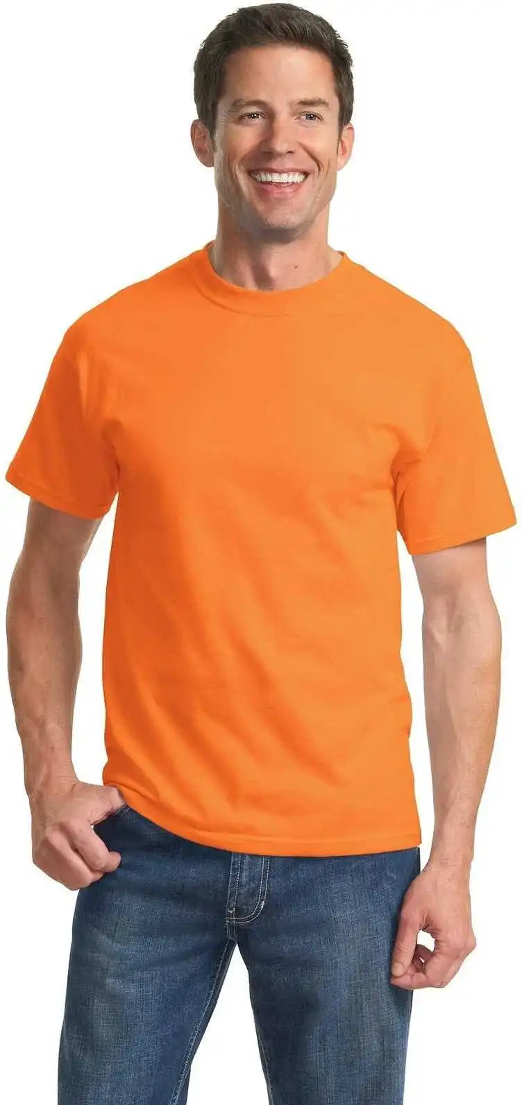 Port & Company Pc61t Tall Essential Tee - Orange Sherbet