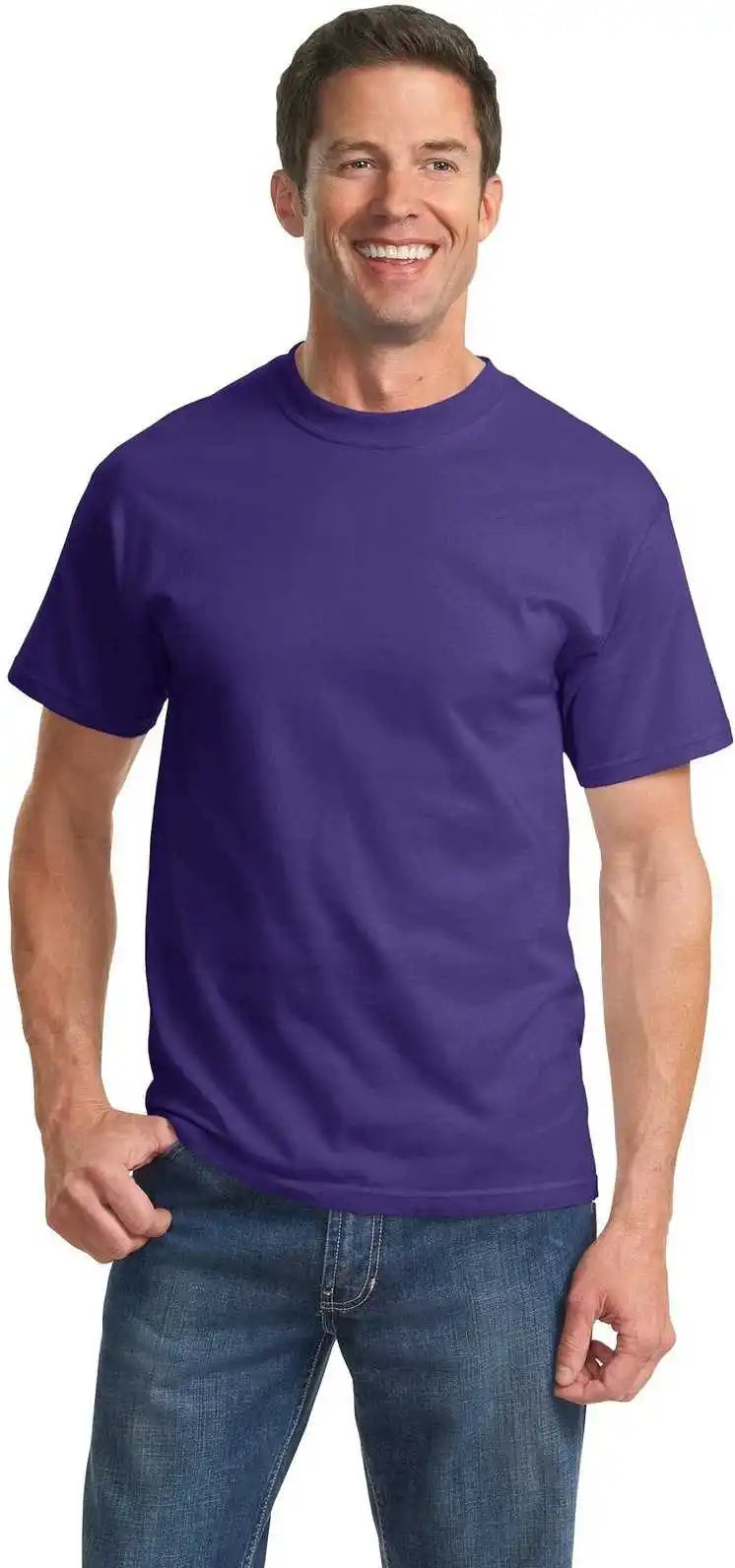 Port & Company Pc61t Tall Essential Tee Purple