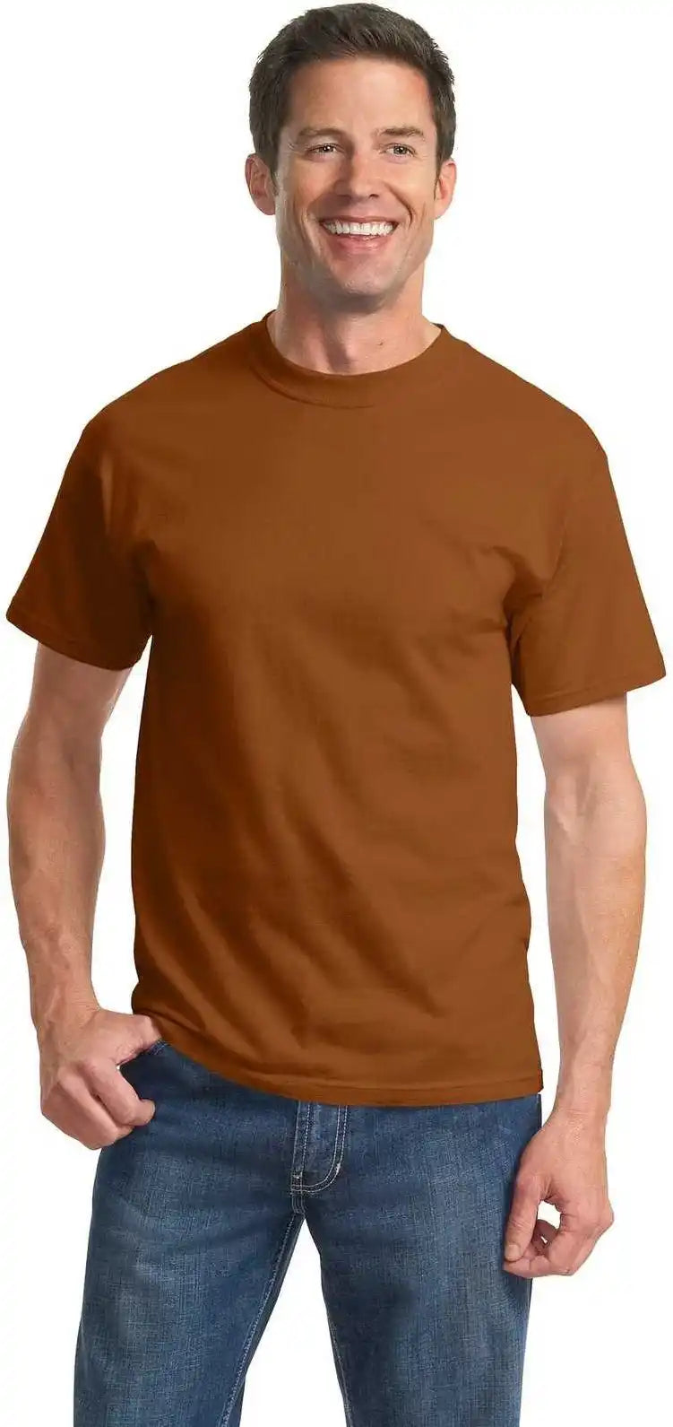 Port & Company Pc61t Tall Essential Tee Texas Orange