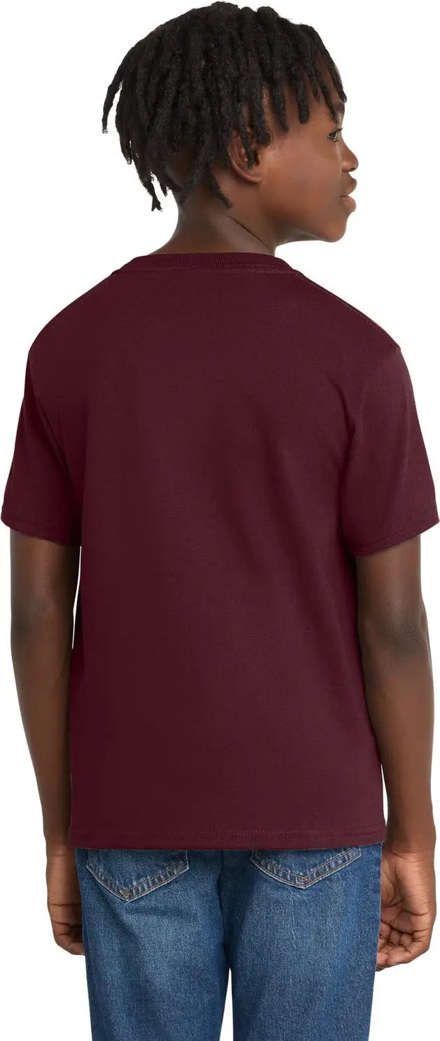 Port & Company Pc61y co Youth Essential Tee - Athletic Maroon