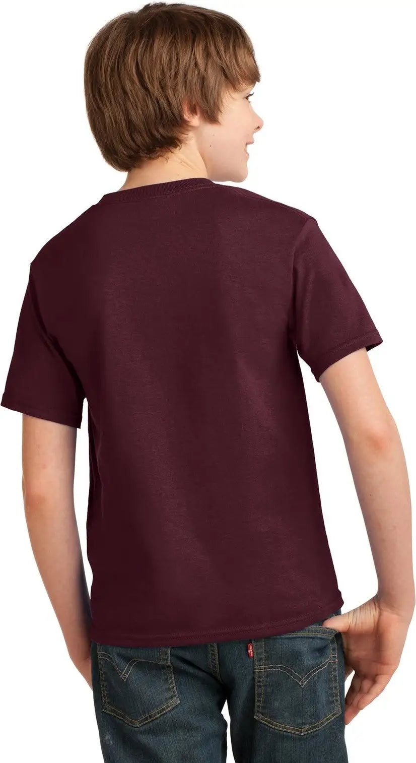 Port & Company Pc61y co Youth Essential Tee - Athletic Maroon