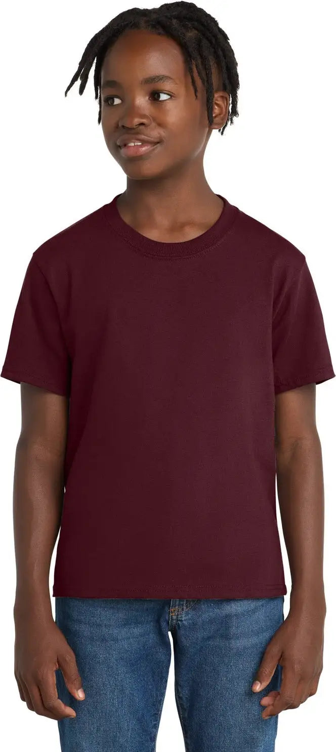 Port & Company Pc61y co Youth Essential Tee - Athletic Maroon