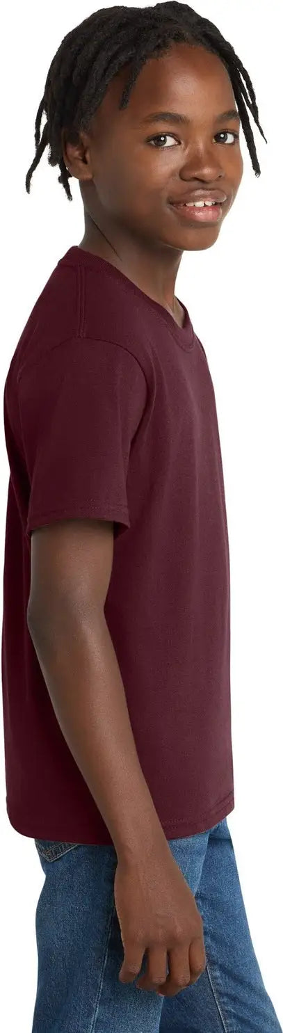 Port & Company Pc61y co Youth Essential Tee - Athletic Maroon