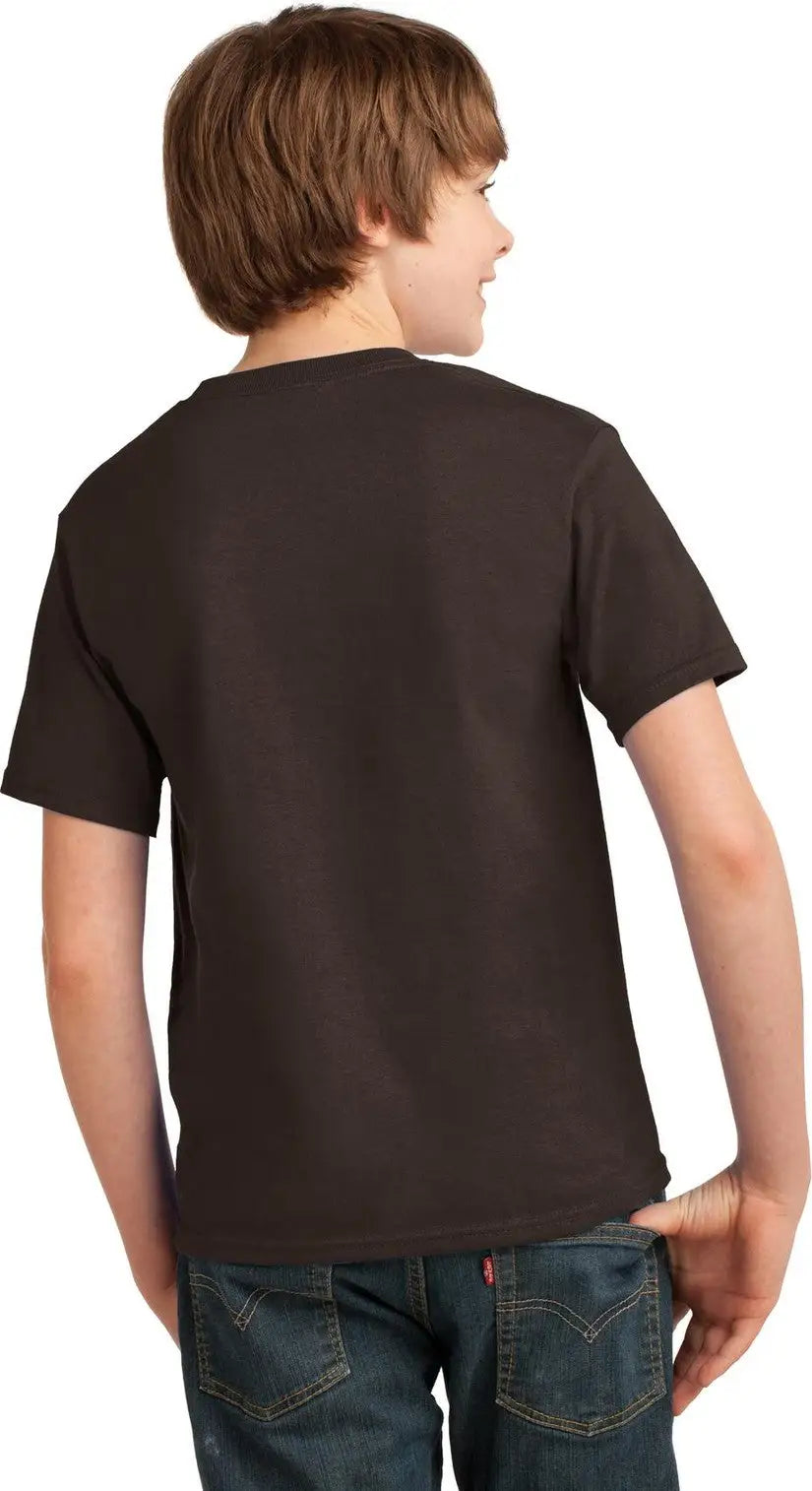 Port & Company Pc61y co Youth Essential Tee - Dark Chocolate Brown