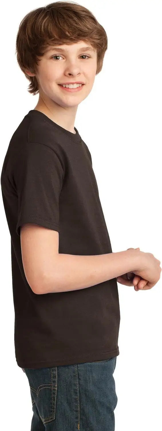 Port & Company Pc61y co Youth Essential Tee - Dark Chocolate Brown