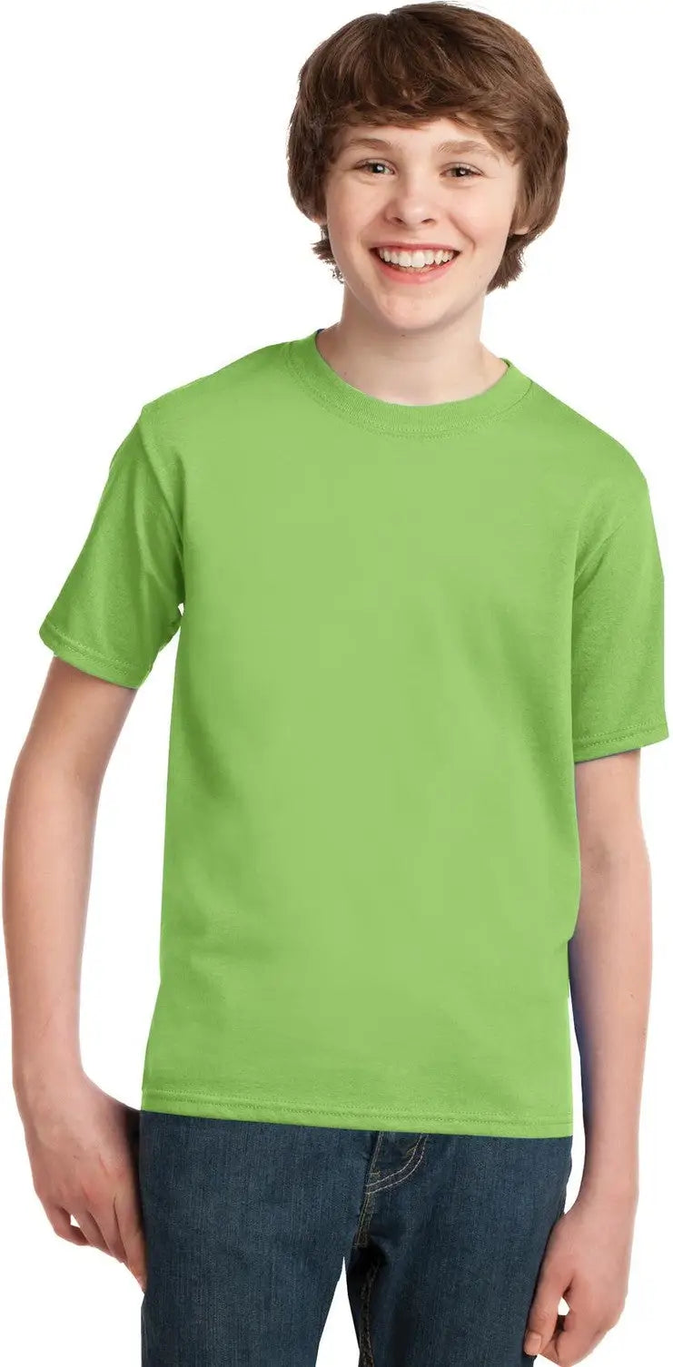 Port & Company Pc61y co Youth Essential Tee - Lime - Xs