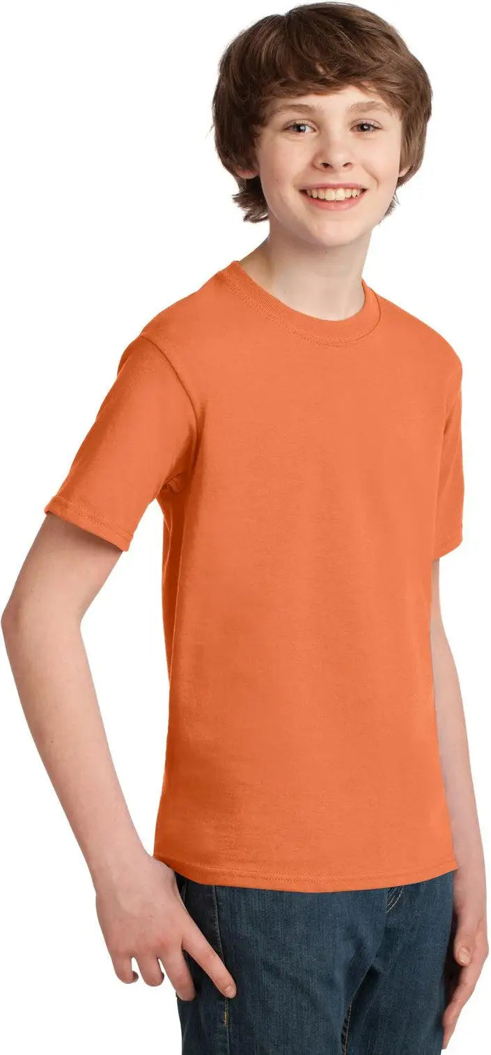 Port & Company Pc61y co Youth Essential Tee - Orange Sherbet