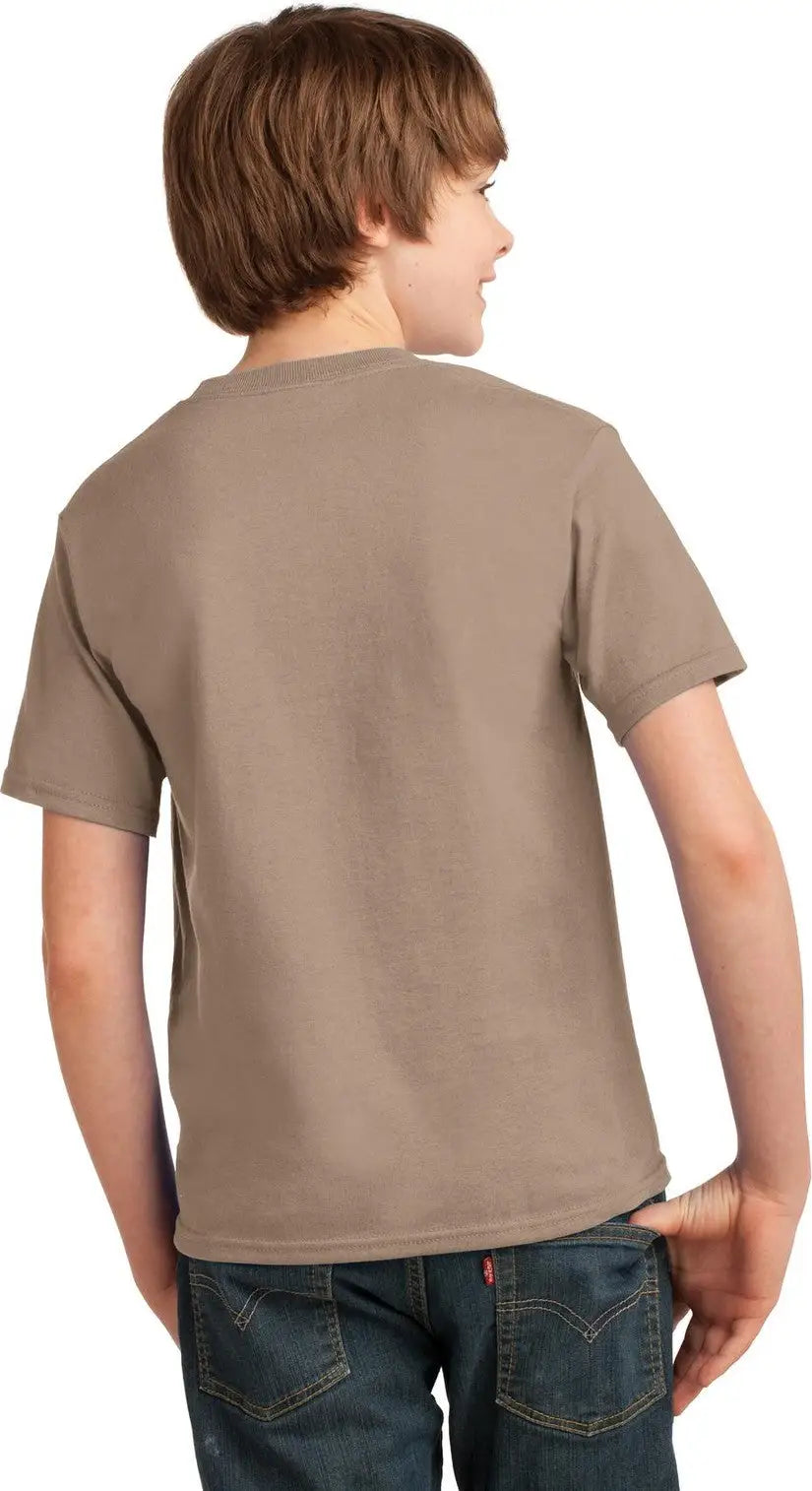 Port & Company Pc61y co Youth Essential Tee - Sand