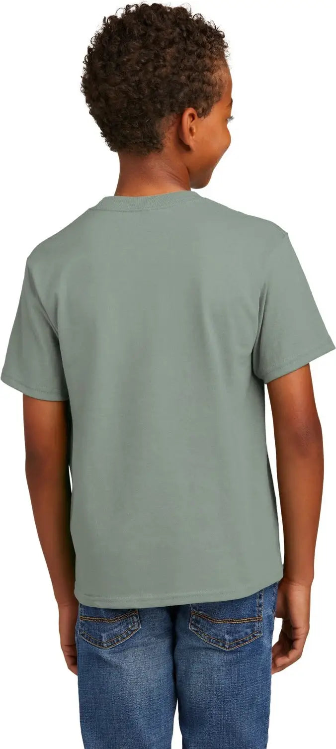 Port & Company Pc61y co Youth Essential Tee - Stonewashed Green