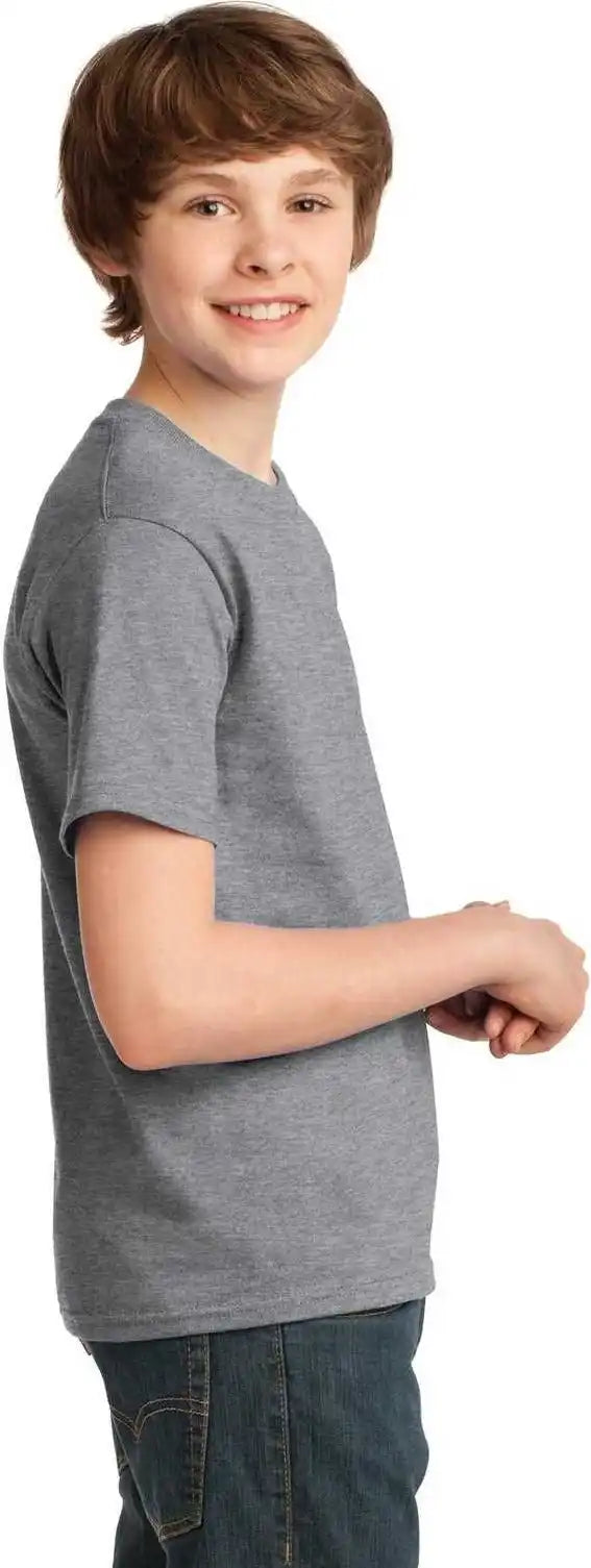 Port &amp; Company Pc61y Youth Essential Tee Athletic Heather