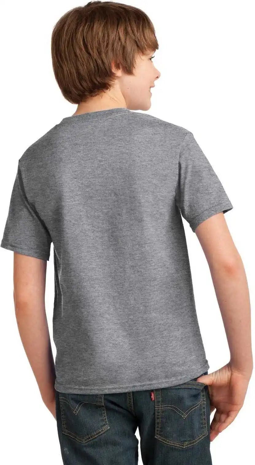 Port &amp; Company Pc61y Youth Essential Tee Athletic Heather