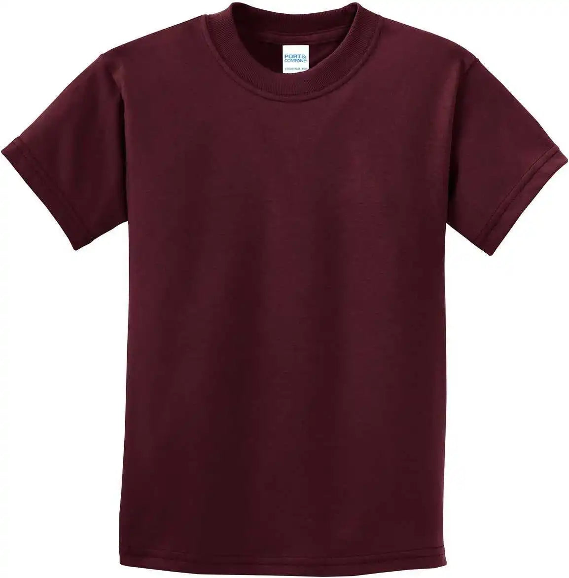Port &amp; Company Pc61y Youth Essential Tee Athletic Maroon