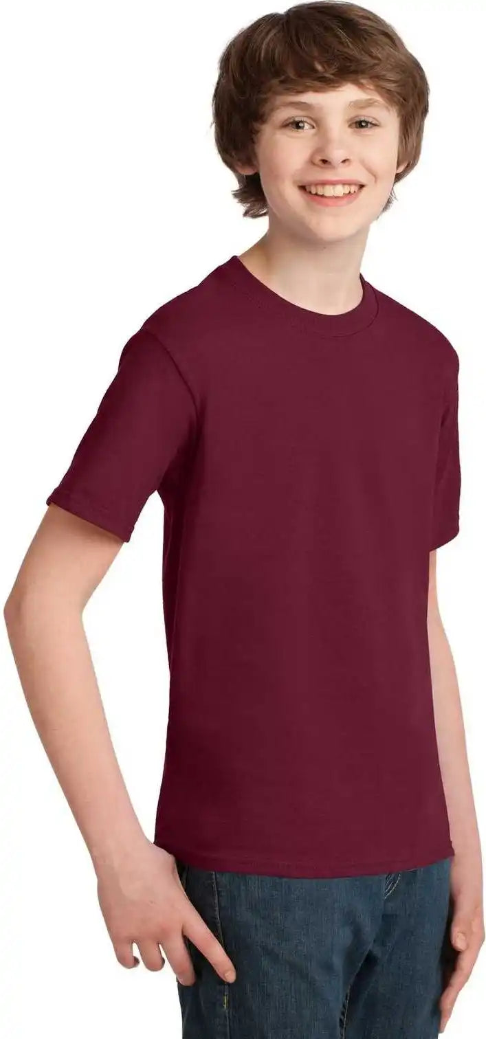 Port &amp; Company Pc61y Youth Essential Tee - Cardinal