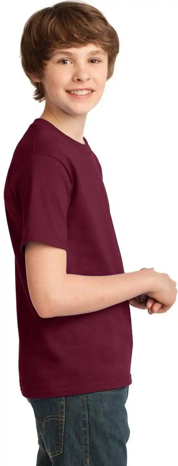 Port &amp; Company Pc61y Youth Essential Tee - Cardinal