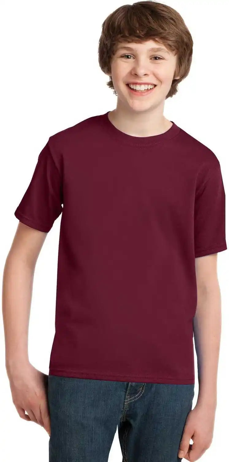 Port &amp; Company Pc61y Youth Essential Tee - Cardinal