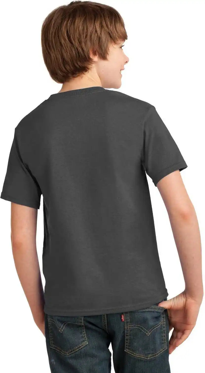 Port & Company Pc61y Youth Essential Tee Charcoal