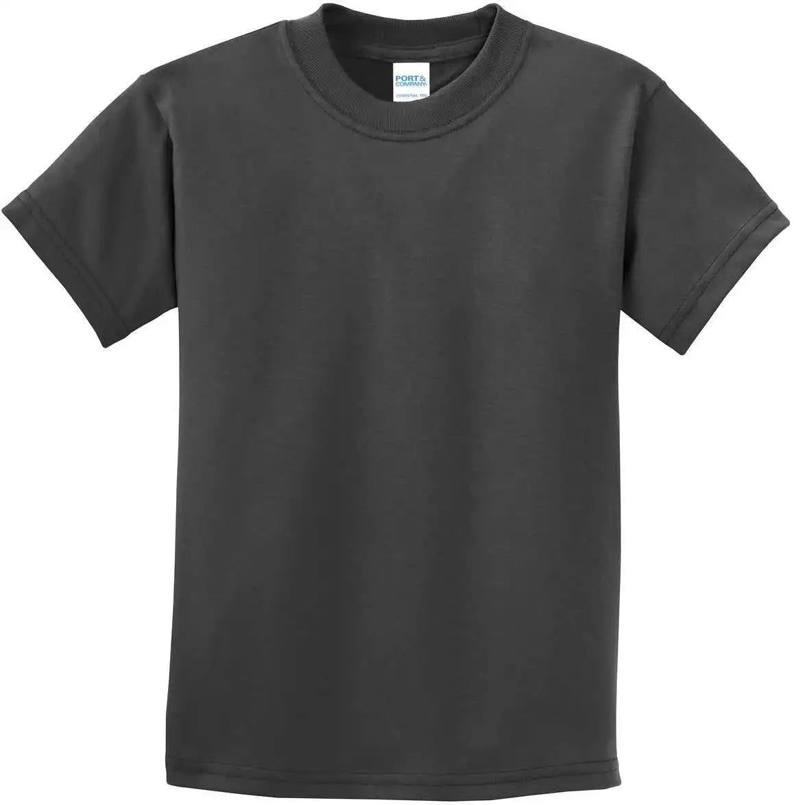 Port &amp; Company Pc61y Youth Essential Tee Charcoal