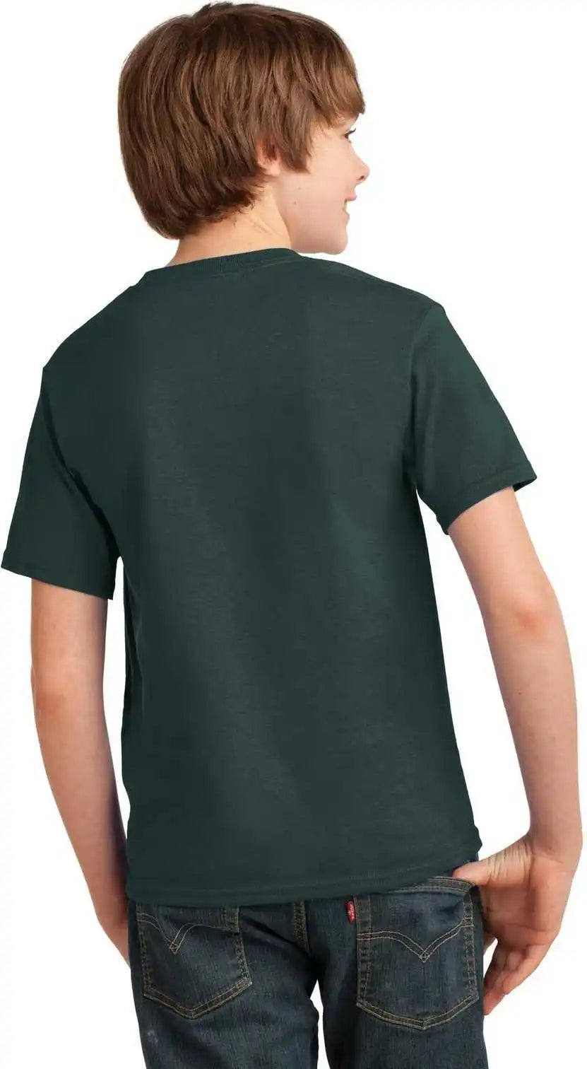 Port & Company Pc61y Youth Essential Tee Dark Green