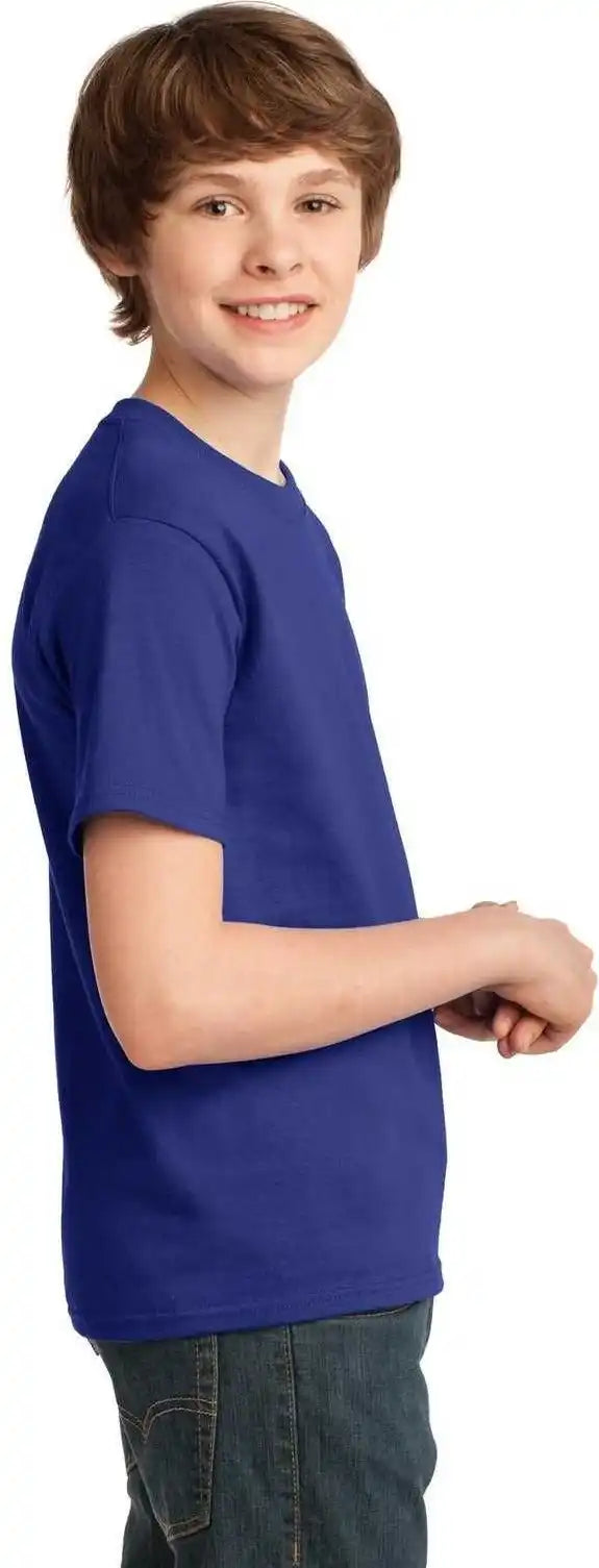 Port &amp; Company Pc61y Youth Essential Tee Deep Marine