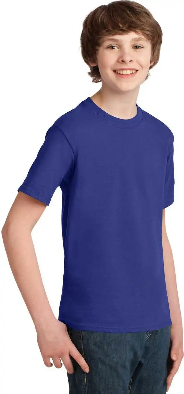 Port &amp; Company Pc61y Youth Essential Tee Deep Marine