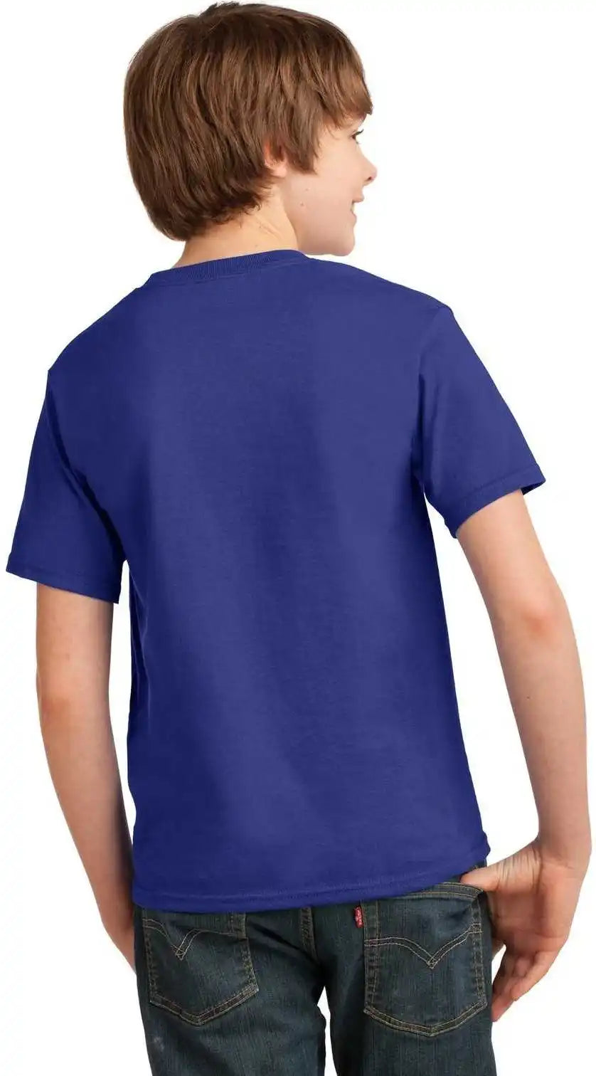 Port &amp; Company Pc61y Youth Essential Tee Deep Marine