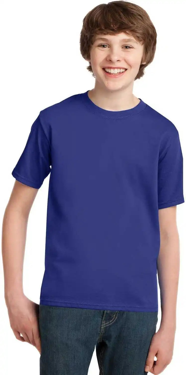 Port & Company Pc61y Youth Essential Tee Deep Marine