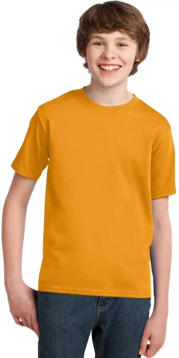 Port & Company Pc61y Youth Essential Tee Gold