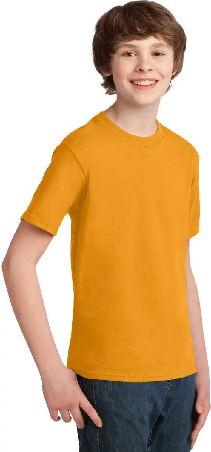 Port & Company Pc61y Youth Essential Tee - Gold