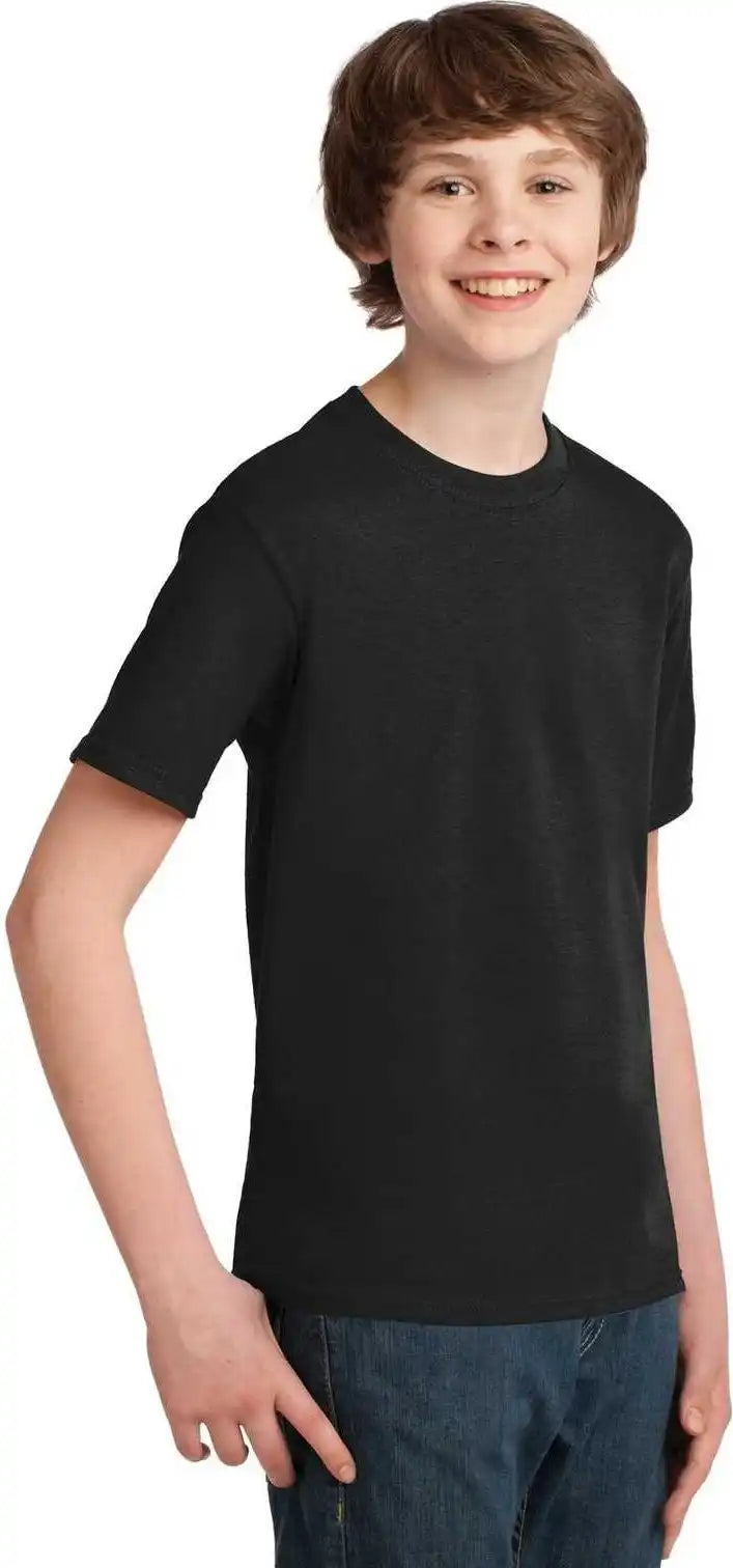 Port &amp; Company Pc61y Youth Essential Tee Jet Black