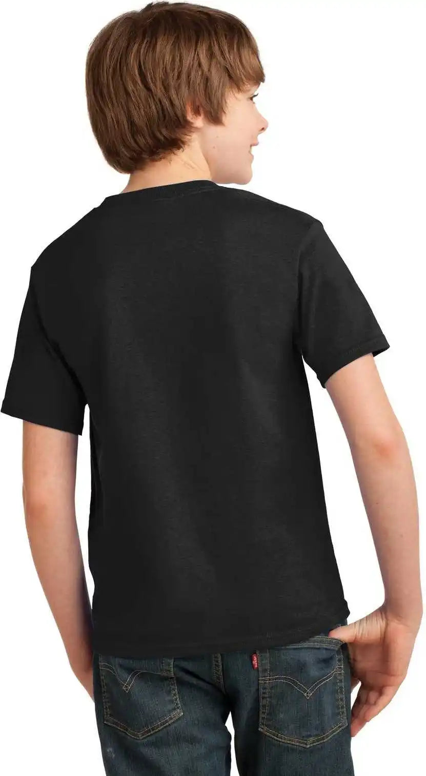 Port & Company Pc61y Youth Essential Tee Jet Black