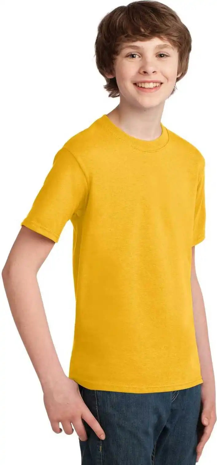 Port &amp; Company Pc61y Youth Essential Tee Lemon Yellow