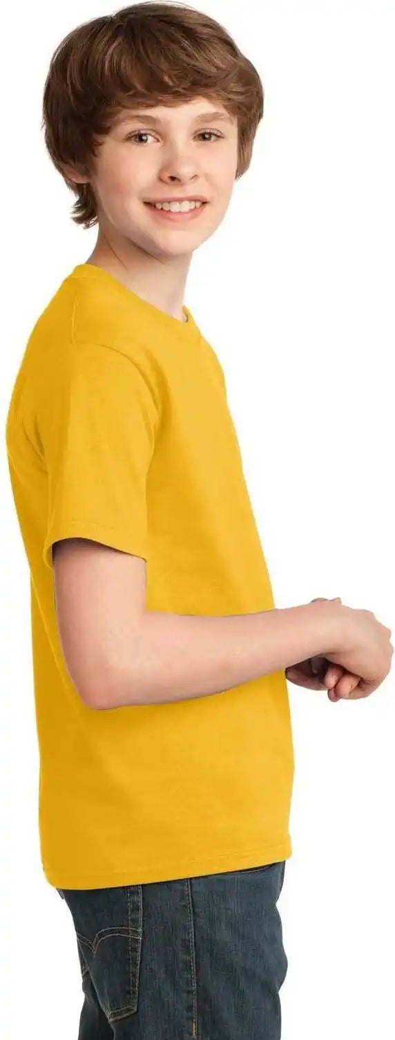 Port &amp; Company Pc61y Youth Essential Tee Lemon Yellow
