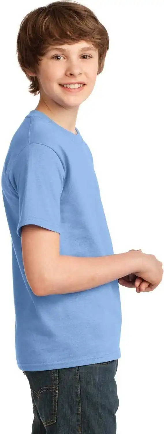 Port & Company Pc61y Youth Essential Tee Light Blue