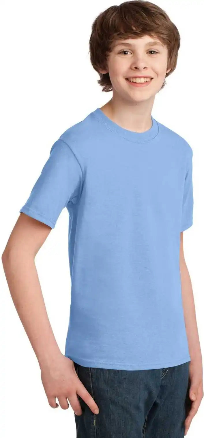 Port & Company Pc61y Youth Essential Tee Light Blue