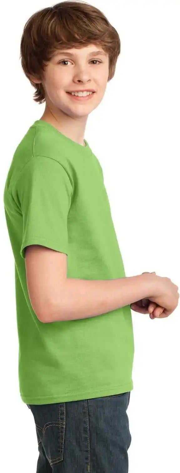 Port & Company Pc61y Youth Essential Tee - Lime
