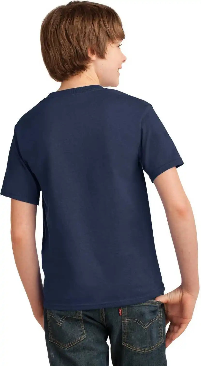Port & Company Pc61y Youth Essential Tee Navy