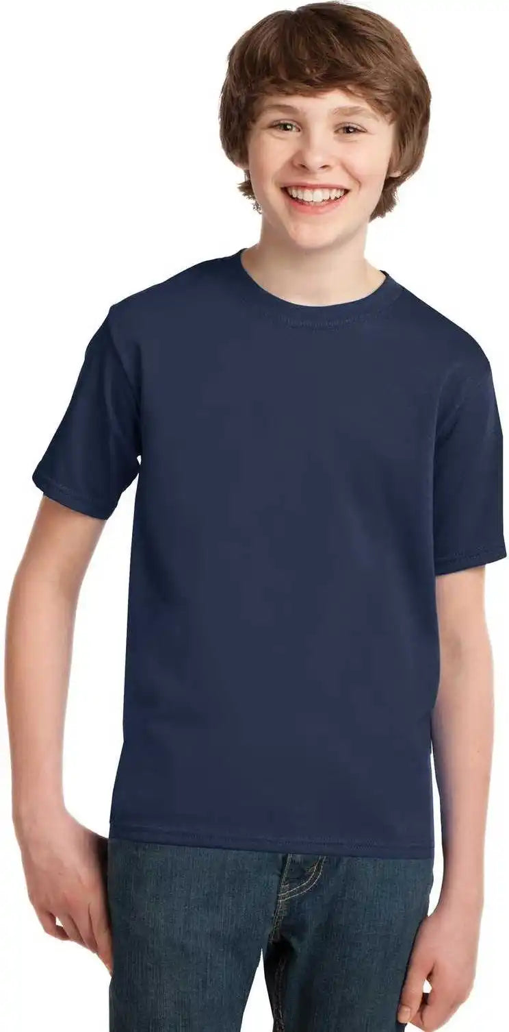 Port & Company Pc61y Youth Essential Tee Navy
