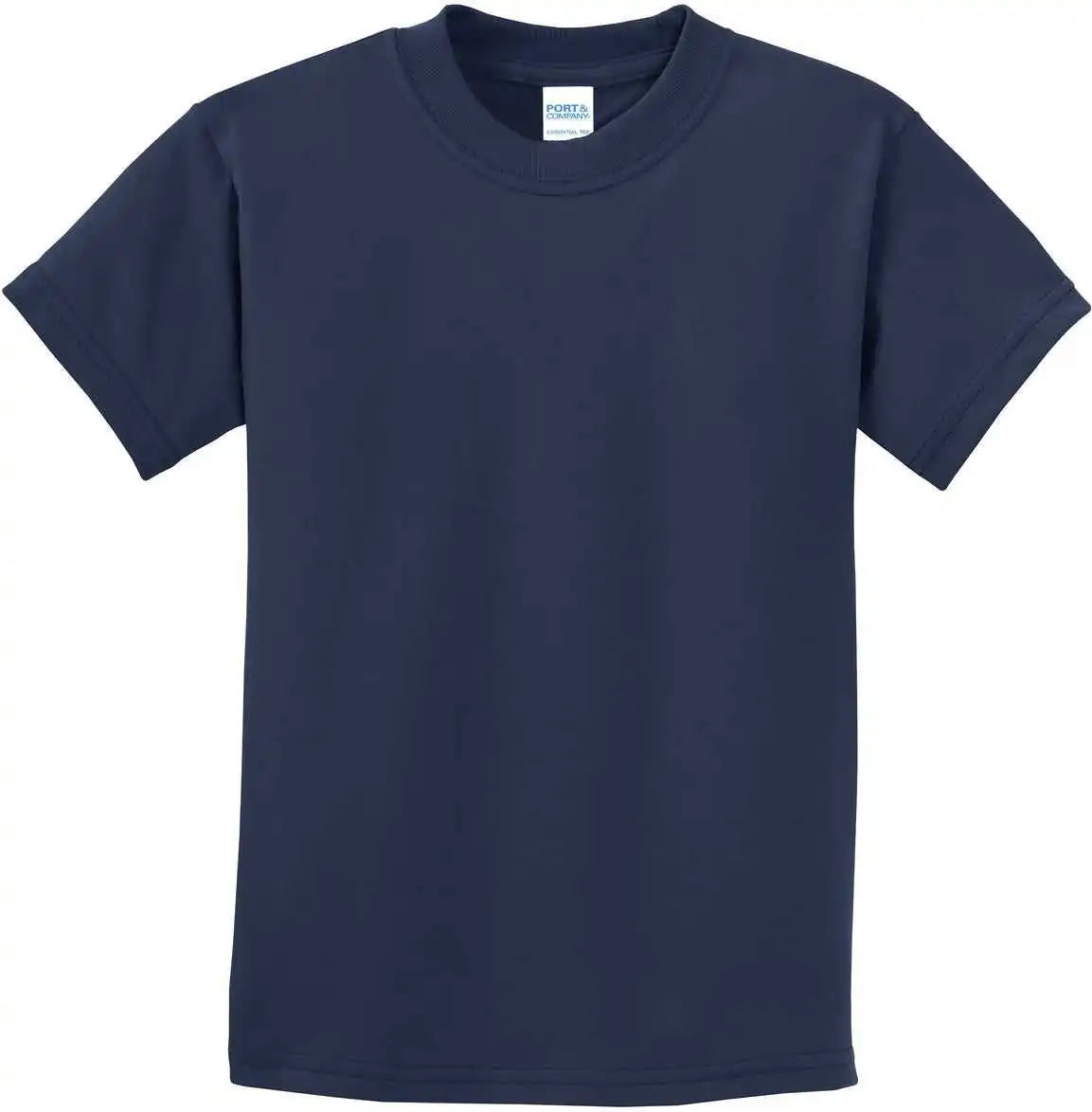 Port &amp; Company Pc61y Youth Essential Tee Navy
