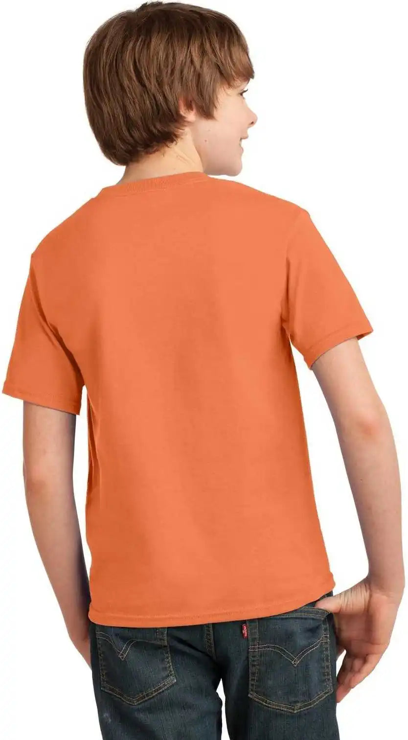 Port & Company Pc61y Youth Essential Tee Orange Sherbet