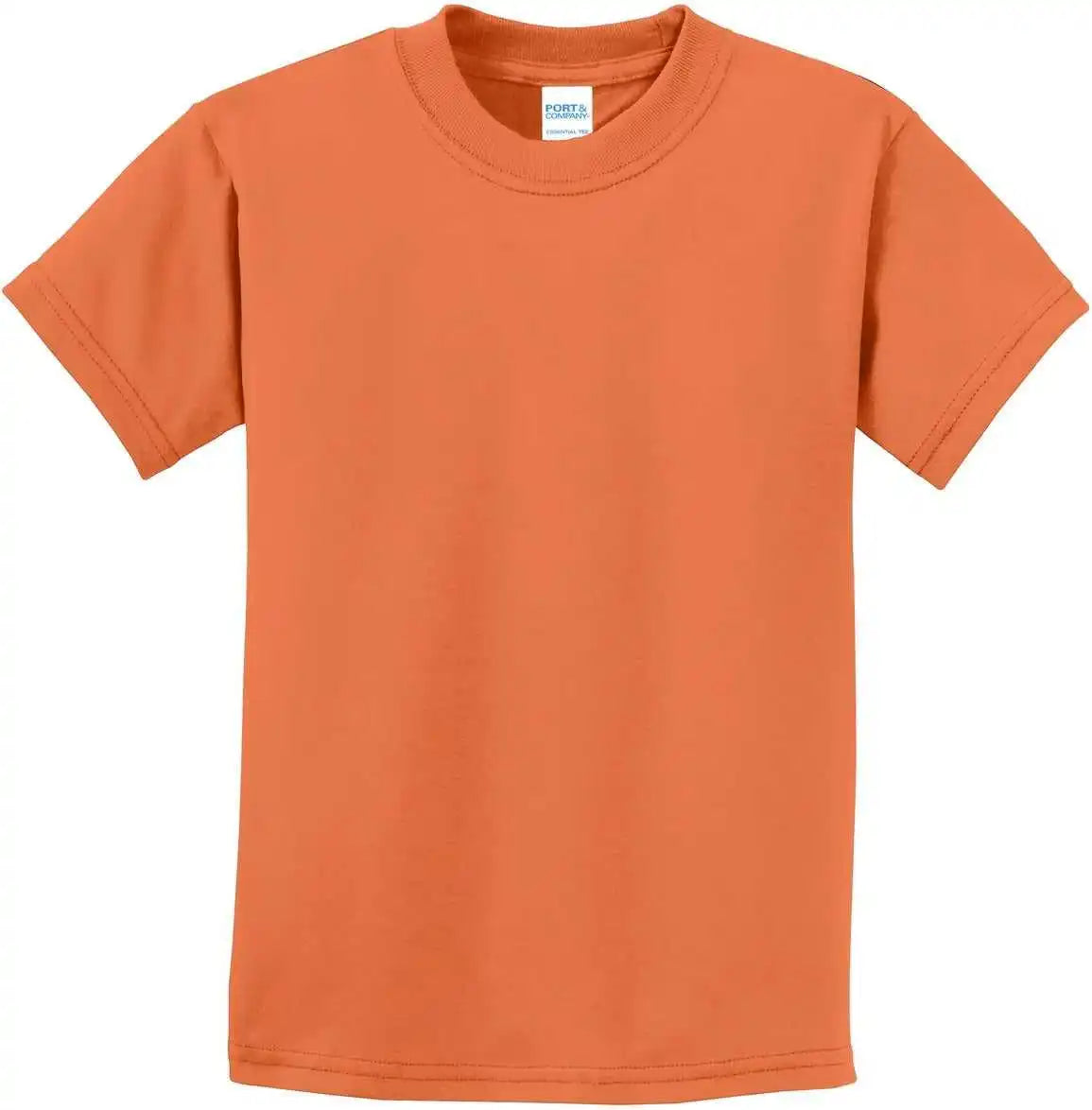 Port &amp; Company Pc61y Youth Essential Tee Orange Sherbet