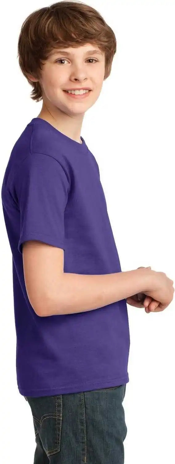 Port &amp; Company Pc61y Youth Essential Tee Purple